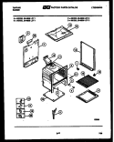 BODY PARTS Diagram and Parts List for 30-2538-23-01  Tappan Range