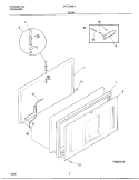 DOOR Diagram and Parts List for CFC13M6HW1  Frigidaire Freezer