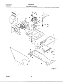 MOTOR / BLOWER / BELT Diagram and Parts List for FLEB43RGS0  Frigidaire Washer Dryer Combo
