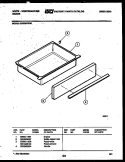 DRAWER PARTS Diagram and Parts List for GW30SPEW1  Frigidaire Range