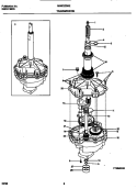 TRANSMISSION Diagram and Parts List for MWX223RED2  Frigidaire Washer