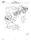 UPPER CABINET / DRUM / HEATER Diagram and Parts List for MLXE42RBD3  Frigidaire Washer Dryer Combo