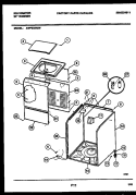 CABINET PARTS Diagram and Parts List for AWP330H2W  Kelvinator Washer
