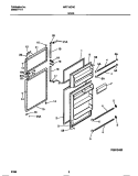 DOOR Diagram and Parts List for MRT15CNCY2  Frigidaire Refrigerator