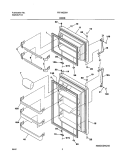 DOOR Diagram and Parts List for FRT18GS6AQ0  Frigidaire Refrigerator
