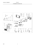 RECOMMENDED SPARE PARTS Diagram and Parts List for FRA122CT111  Frigidaire Air Conditioner