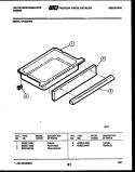 DRAWER PARTS Diagram and Parts List for KF480ND2  Frigidaire Range