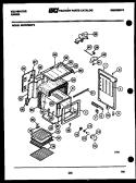 OVEN BODY PARTS Diagram and Parts List for REP375GW4  Kelvinator Range