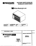 COVER Diagram and Parts List for WAS185F2A1  Frigidaire Air Conditioner
