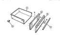 DRAWER Diagram and Parts List for REM638BDL3  Frigidaire Range