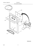 ICE & WATER DISPENSER Diagram and Parts List for FPHS2387KF4  Frigidaire Refrigerator
