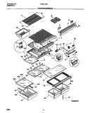 SHELVES / CONTROLS Diagram and Parts List for FRT21TSCD2  Frigidaire Refrigerator