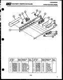 BACKGUARD Diagram and Parts List for AS139K1K1  Frigidaire Range