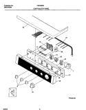 CONTROLS Diagram and Parts List for FSE848RHS0  Frigidaire Dryer