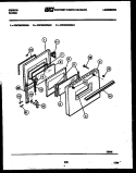 DOOR PARTS Diagram and Parts List for CEC2M4WSAD  Gibson Range