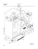 CABINET Diagram and Parts List for FRT18B4AT0  Frigidaire Refrigerator