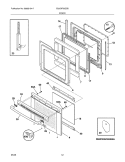DOOR Diagram and Parts List for EI30GF55GSB  Electrolux Range