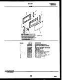 DOOR PARTS Diagram and Parts List for MCT1370P4  Frigidaire Microwave