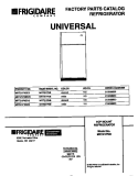 COVER Diagram and Parts List for MRT21PNBD3  Frigidaire Refrigerator