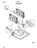 COMPRESSOR PARTS Diagram and Parts List for FAS226W2A3  Frigidaire Air Conditioner