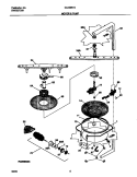 MOTOR Diagram and Parts List for GLDB957JS0  Frigidaire Dishwasher