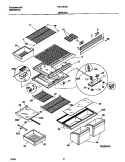 SHELVES Diagram and Parts List for FRT21LRGW3  Frigidaire Refrigerator