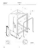 TUB Diagram and Parts List for PLDB999CC0  Frigidaire Dishwasher