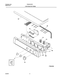 CONTROL PANEL Diagram and Parts List for FSE447GHS1  Frigidaire Dryer