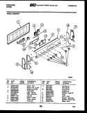 CONTROL PANEL Diagram and Parts List for RS33BNL1  Frigidaire Range