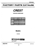 COVER Diagram and Parts List for 15-127A  Frigidaire Air Conditioner