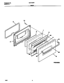 DOOR Diagram and Parts List for MEF316WFSC  Frigidaire Range