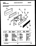 BACKGUARD Diagram and Parts List for CEC1M2WXD  Gibson Range