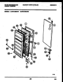 DOOR PARTS Diagram and Parts List for WFU12M3AW2  Frigidaire Freezer