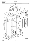 CABINET Diagram and Parts List for FRT21ILRGW1  Frigidaire Refrigerator