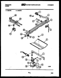 BURNER, MANIFOLD AND GAS CONTROL Diagram and Parts List for G30CL2  Frigidaire Range