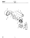 MOTOR Diagram and Parts List for FDE546RBT2  Frigidaire Dryer