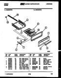 BROILER DRAWER PARTS Diagram and Parts List for CGC3M2WXB  Gibson Range