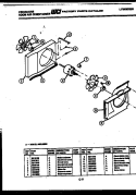 AIR HANDLING PARTS Diagram and Parts List for A06LE3E1  Frigidaire Air Conditioner
