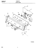 CONTROL PANEL Diagram and Parts List for FWS6976FS1  Frigidaire Washer