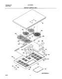 MAINTOP Diagram and Parts List for GLEC36S8ABC  Frigidaire Cooktop