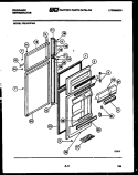 DOOR PARTS Diagram and Parts List for FPE19TIFF0  Frigidaire Refrigerator
