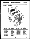 CABINET PARTS Diagram and Parts List for AL106N1A1  Frigidaire Air Conditioner
