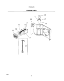 CONTROL PARTS Diagram and Parts List for FAC054J7A4  Frigidaire Air Conditioner