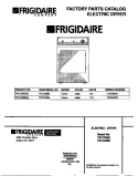 COVER Diagram and Parts List for F31C336ES0  Frigidaire Dryer