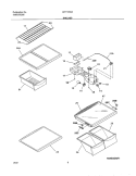 Part Location Diagram of 241711221 Frigidaire INSERT-PAN COVER