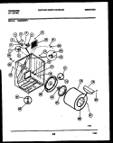 CABINET AND COMPONENT PARTS Diagram and Parts List for DE6900RW1  Frigidaire Dryer
