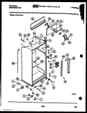 CABINET PARTS Diagram and Parts List for GTN217WHD4  Frigidaire Refrigerator