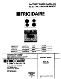 COVER Diagram and Parts List for FED355CCBI  Frigidaire Range
