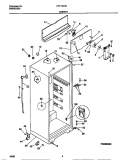 CABINET Diagram and Parts List for FRT15CRCD2  Frigidaire Refrigerator
