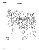 BACKGUARD Diagram and Parts List for FEF350CCTF  Frigidaire Range